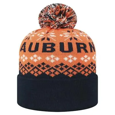 Auburn Tigers Beanie Cuffed Winter Knit Hat Cap Pom Authentic Licensed NEW • $13.99