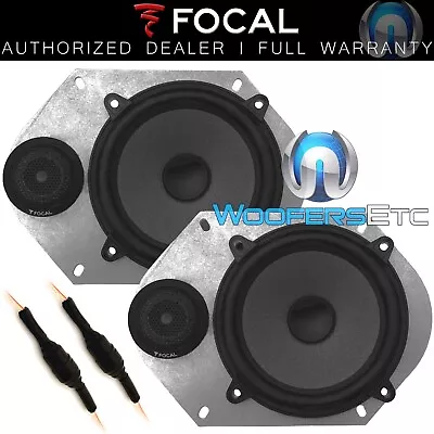 Pkg FOCAL ISN130 5.25  50W RMS COMPONENT SPEAKERS & 6x8  5x7  ADAPTER PLATES NEW • $249.99