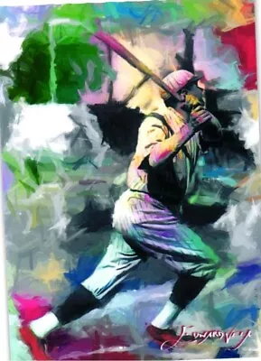 Babe Ruth 2018 Authentic Artist Signed Limited Edition Print Card 50 Of 50 • $19.95