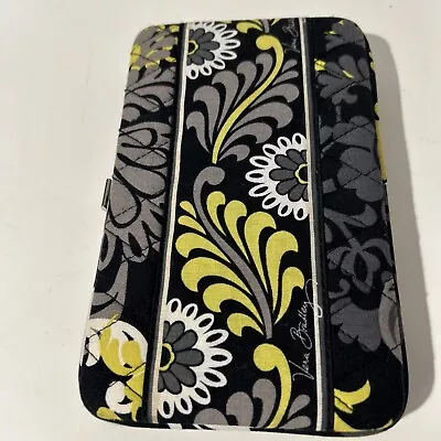 Vera Bradley Baroque  Opera Wallet Yellow Black Hard Case ID Card & Coins 8x4” • $6.80