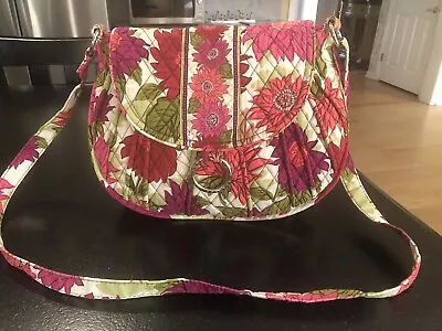 Vera Bradley Hello Dahlia Womans Saddle Up Shoulder Crossbody Bag • $21