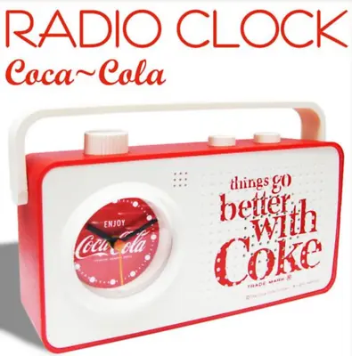 Coca Cola Alarm Clock Radio Retro Design Red • $160.17