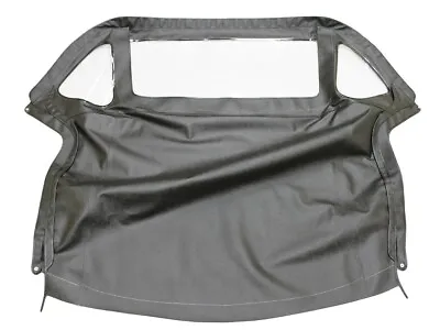 MG-B Convertible Top With Zipper 3 Plastic Windows 1971-1980 Black Crush Grain • $375.06