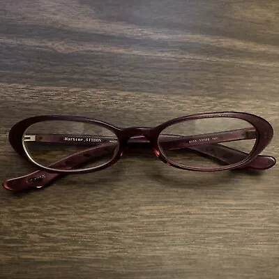 Martine Sitbon 6259 52 20 141 Red Oval Frames Glasses Eyeglasses Japan • $54.99