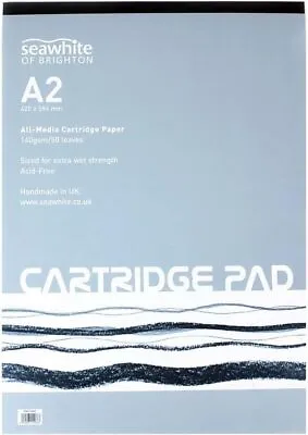 Seawhite A2 Cartridge Pads 140gsm Paper All Media Acid Free Artist (1/3/5 Pads) • £29.99