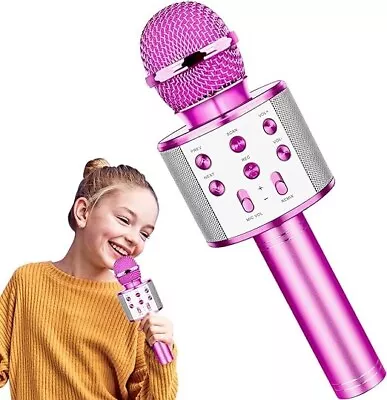 Kids Microphone Girls Toys Age 4-12 Year Old Girls Gifts For 5-10 Year Old Toys • £13.99