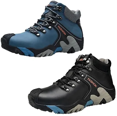Mens Antislip Sole Waterproof Hiking Boots Walking Shoes  Trainers Uk Size 6- 11 • £22.95