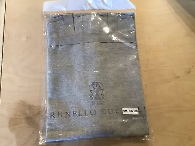 3 Authentic Brunello Cucinelli Linen Garment Bag Suit Travel New In Bag 60x100 • $44.99