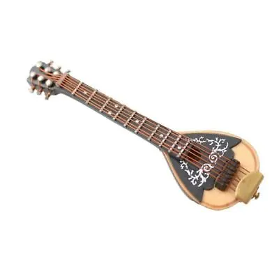 Dolls House Mandolin Miniature Music Room Instrument Bar School Accessory • $21.12