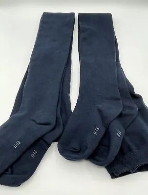 £9.99 • Buy PEX School Tights Girls Size 11-13 Years Navy Blue 2 PACK Thick & Hand Finished