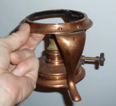 Rare Footed S. Sternau Circa 1903 Primitive Copper Kerosene Lamp / Tool Light • $99