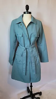 Merona Zippered Belted Trench Coat  Four Pockets Size M • $30