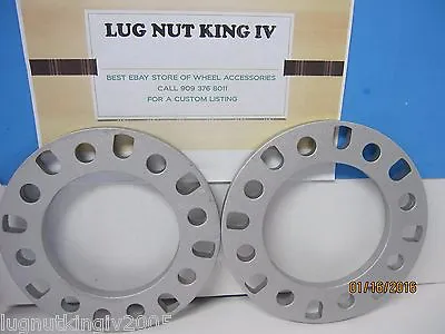 2 WHEEL SPACERS UNI LUG  1/4  THICK 8 LUG   8 On 6 1/2  DODGE CHEVY GMC TO 2009 • $16.75