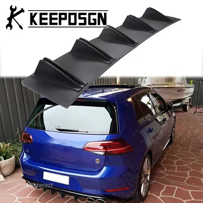 For VW Volkswagen Golf R GTI MK6 MK7 Rear Bumper Diffuser Splitter Spoiler Fins • $39.87