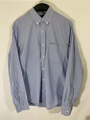 J Crew Shirt Mens Medium Slim Fit Light Blue Long Sleeve Button Up Formal USA • $10.99