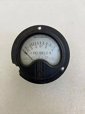 Western Electric Decibels Gauge VINTAGE Cover Is Cracked • $11.25