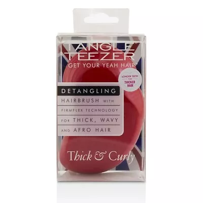 NEW Tangle Teezer Thick & Curly Detangling Hair Brush - # Salsa Red (For Thick • $26.90