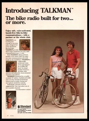 1982 Talkman Bike Radio-ORIGINAL Bike/Bicycle Print Ad/mini Poster-Vintage 80's • $11.95