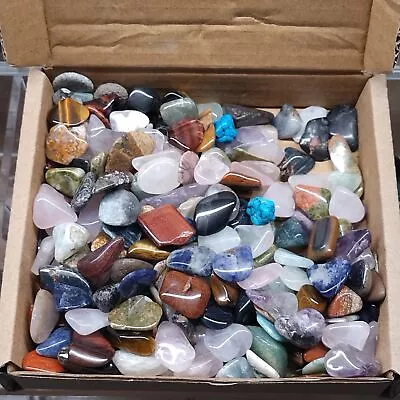 Assorted Mix Of Polished Tumble Stones 200grams Around 100 To 120 Pieces • £12.99