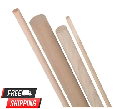 1/4 In. X 36 In. Oak Dowels Have Open Grain Excellent For Stained Finishes NEW • $3.19