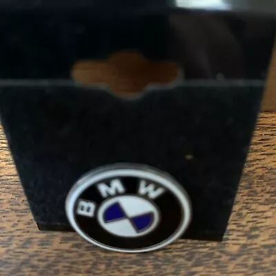 Vintage BMW Motorsports Enamel Lapel Hat Pin Badge Dark Blue/black/white NEW • $11.50