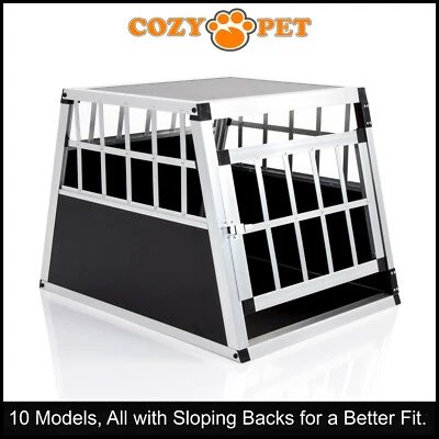 Pet Transport Cage Car Crate Aluminium Travel Box Dog Cat Puppy