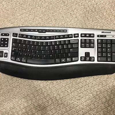 Microsoft Wireless Laser Keyboard 6000 V2.0 UNTESTED AS IS NO RECEIVER • $7.99