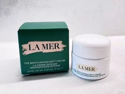 La Mer The NEW Moisturizing SOFT Cream 0.24oz 7ml Travel 5/2026 $48 NIB SEALED! • $24.90