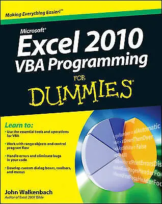 £4.26 • Buy Excel VBA Programming For Dummies  Very Good Book