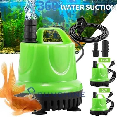 Aquarium Clean Vacuum Water Change Submersible Cleaner Fish Tank Pump Filter • $16.63