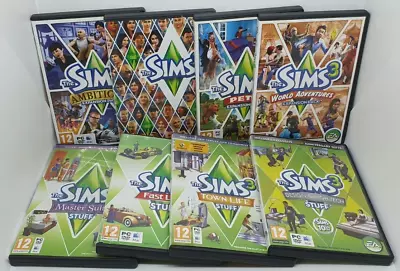 £14.99 • Buy PC MAC Sims 3 8x Bundle - Base Game + 3x Expansions 4x Stuff Ambitions Pets Town