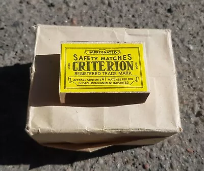 Criterion Safety Matches Pack Of 10 Matchboxes Made In USSR • $49