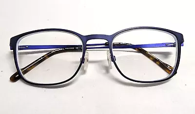 Morel Eyeglasses Frames Only Made In France Blue Metal 48-18-135 • $34.99