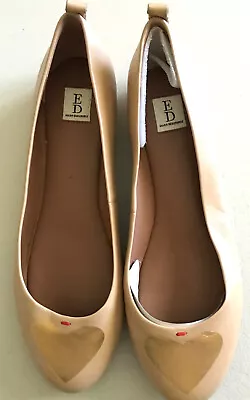 ED Ellen DeGeneres Heart Ballet Flats Tan Size 8W Brand New • $29.95