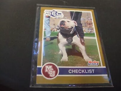 1991 Hoby SEC Stars #380 'BULLY XIV-B' Mascot -Mississippi State Bulldogs- • $3.19