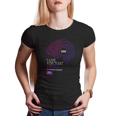 £21.42 • Buy Armin Van Buuren A State Of Trance I Live For That Energy Black Women T-shirt