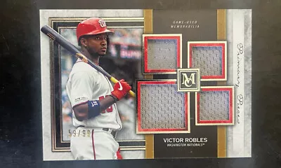 2020 Topps Museum - QUAD RELIC - VICTOR ROBLES #SPQL-VR - COPPER 41/75 Nationals • $12