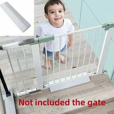 2Pcs Baby Pet Gate Stair Way Safety Fixed Board Door Extra Wide Tall Lock Walk • £8.99