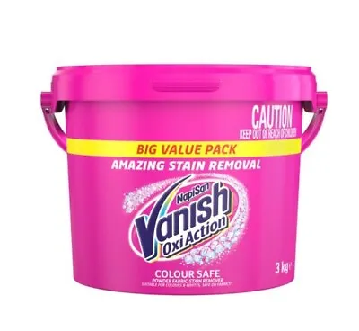 Vanish NapiSan Oxi Action Colour Safe Stain Remover Laundry Powder 3kg | NEW AU • $21.85