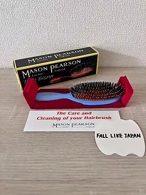 Mason Pearson Mason Pearson BN4 Pocket Mixed Hairbrush Bristle & Nylon Blue • $179