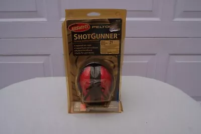 Vintage PELTOR SHOTGUNNER Folding Hearing Protector / Red / From The Year 2000 • $14.99