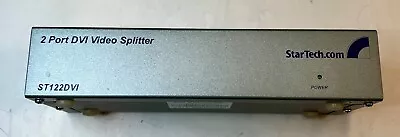 Startech 2 Port DVI Video Splitter W/Audio ST122DVI • $9.30