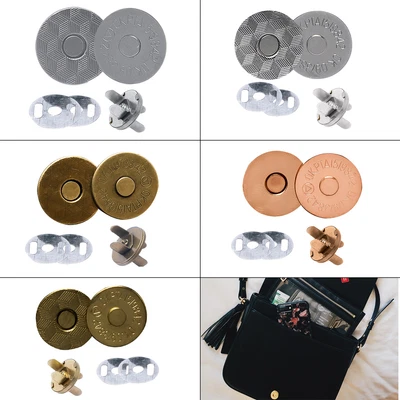 £2.89 • Buy 18mm 14mm Magnetic Button Snaps Fasteners Clasps Handbag Bag Making Leathercraft
