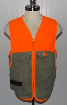 $71.44 • Buy Men's Under Armour UA Prey Upland Game Hunting Vest Blaze Orange Khaki Medium