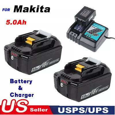 Charger Or Battery For Makita 18V 5.0 Ah LXT Lithium-ion BL1860B BL1840B BL1850B • $37.95