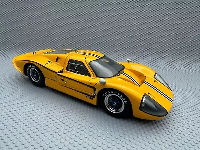 Exoto Ford GT40 MKIV Yellow With Black Stripes 1/18 Scale Diecast Model • £299.99