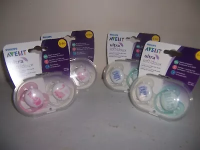 Avent  Soft Doux  Pacifiers 0-6 Months Lot Happy Dreams.  New • $25.19