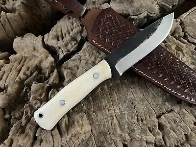 Custom Bushcraft Hunting Knife Fixed Blade Bowie Camping Outdoor Survival Knife • $70