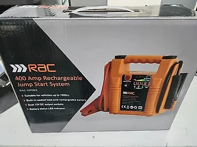 RAC Rechargeable Car Battery Booster Jump Starter Power Station Pack 400A. • £45