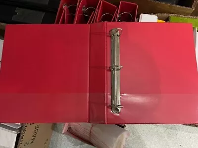 A4 Sized 3 Ring Binders In Colour Red In Good Clean Condition • $2